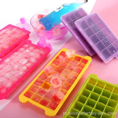 Bandejas de cubo de gelo para freezer 36 silicone